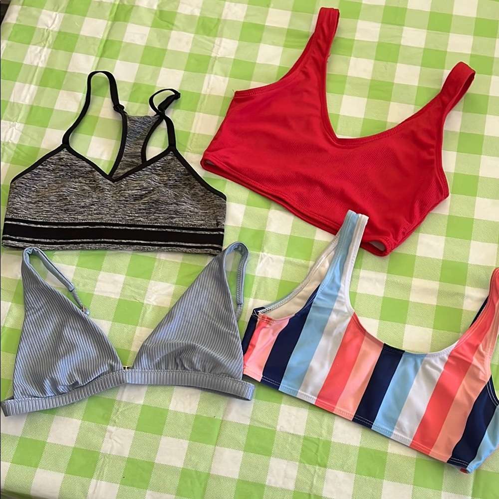 Colorful Women's Bralette/swim top Set